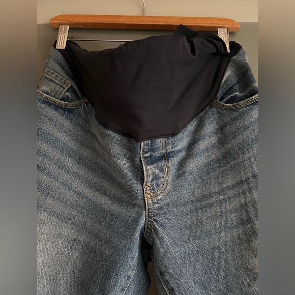 Old Navy Maternity Full Panel OG Loose Side Split Jeans in sz 12S - Picture 3 of 5